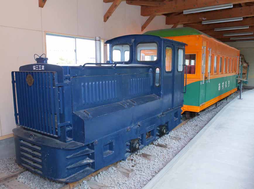 森林鉄道で実際に使われていた機関車